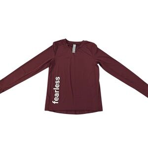 Kids Long Sleeve Tee - Maroon